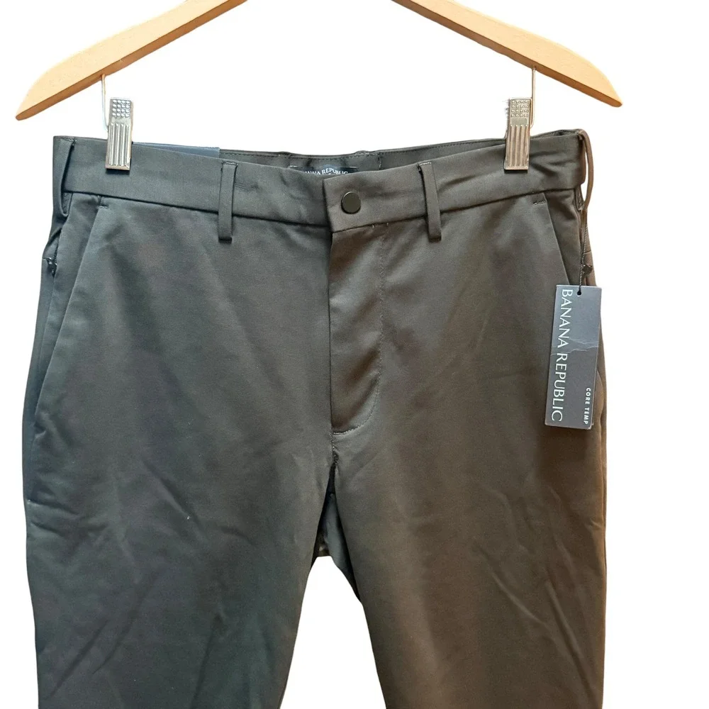 Banana Republic Pants Mens 29x30 Olive Luxe City Pant Slim Core Temp Chino